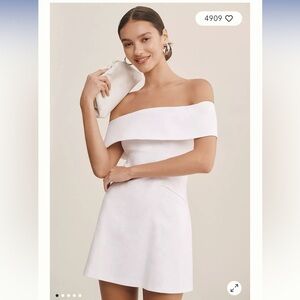 BHLDN Ingrid Off-the-Shoulder Mini Dress